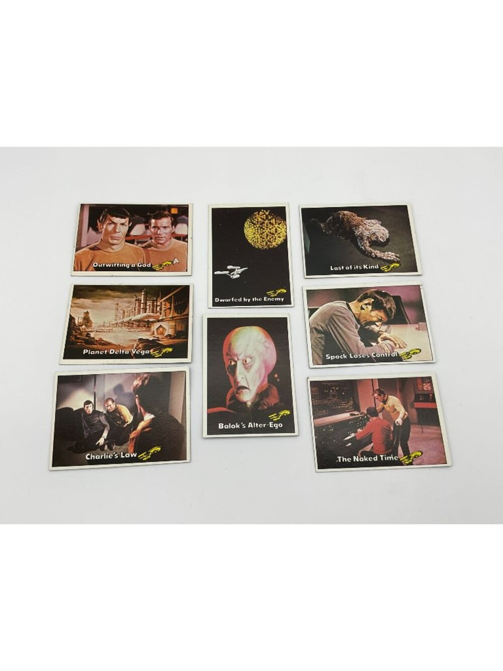 Collection of Vintage 1976 Star Trek Trading Cards From the Original Series